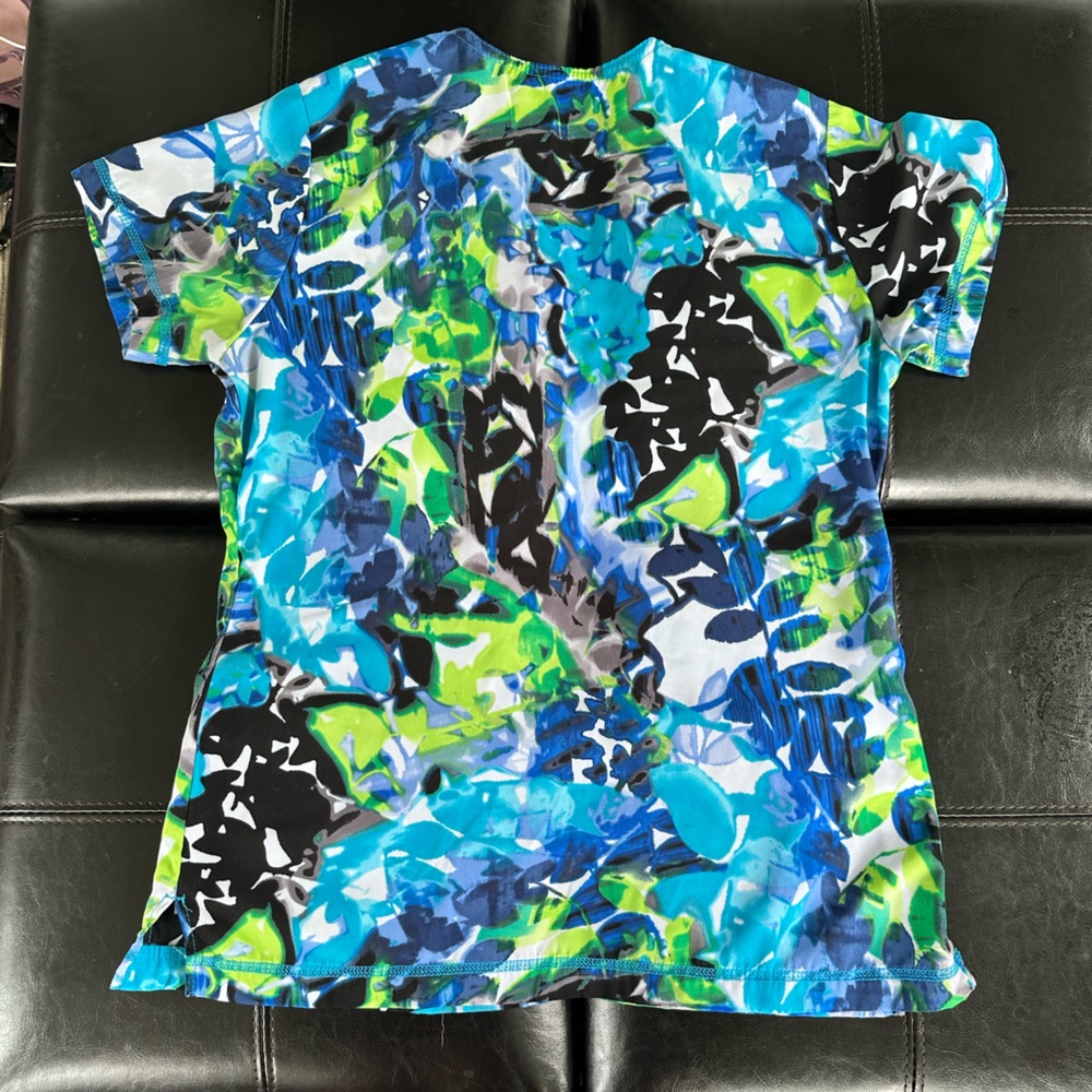 COPY - Jockey Classic Women's Sun Rays Blue Print V-Neck Top